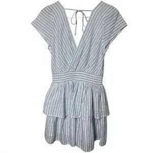 American Eagle Outfitters | Dresses | American Eagle Garden Party Blue  Striped Wrap Dress | Poshmark